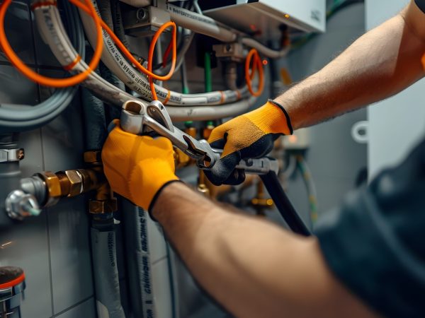 plumber's expertise: water heater repair in an industrial utilit